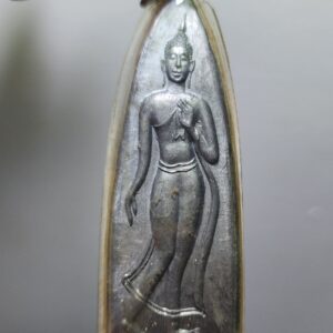 พระใส ปางลีลา ปี 2520  พิมพ์ใหญ่ เนื้อชินตะกั่ว วัดโพธิ์ชัย จังหวัดหนองคาย