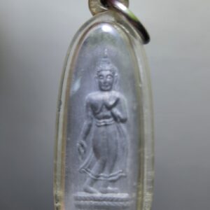 หลวงพ่อพระใสหลังลีลา  พิมพ์กลาง เนื้อตะกั่ว ปี 2518 วัดโพธิ์ชัย จังหวัดหนองคาย