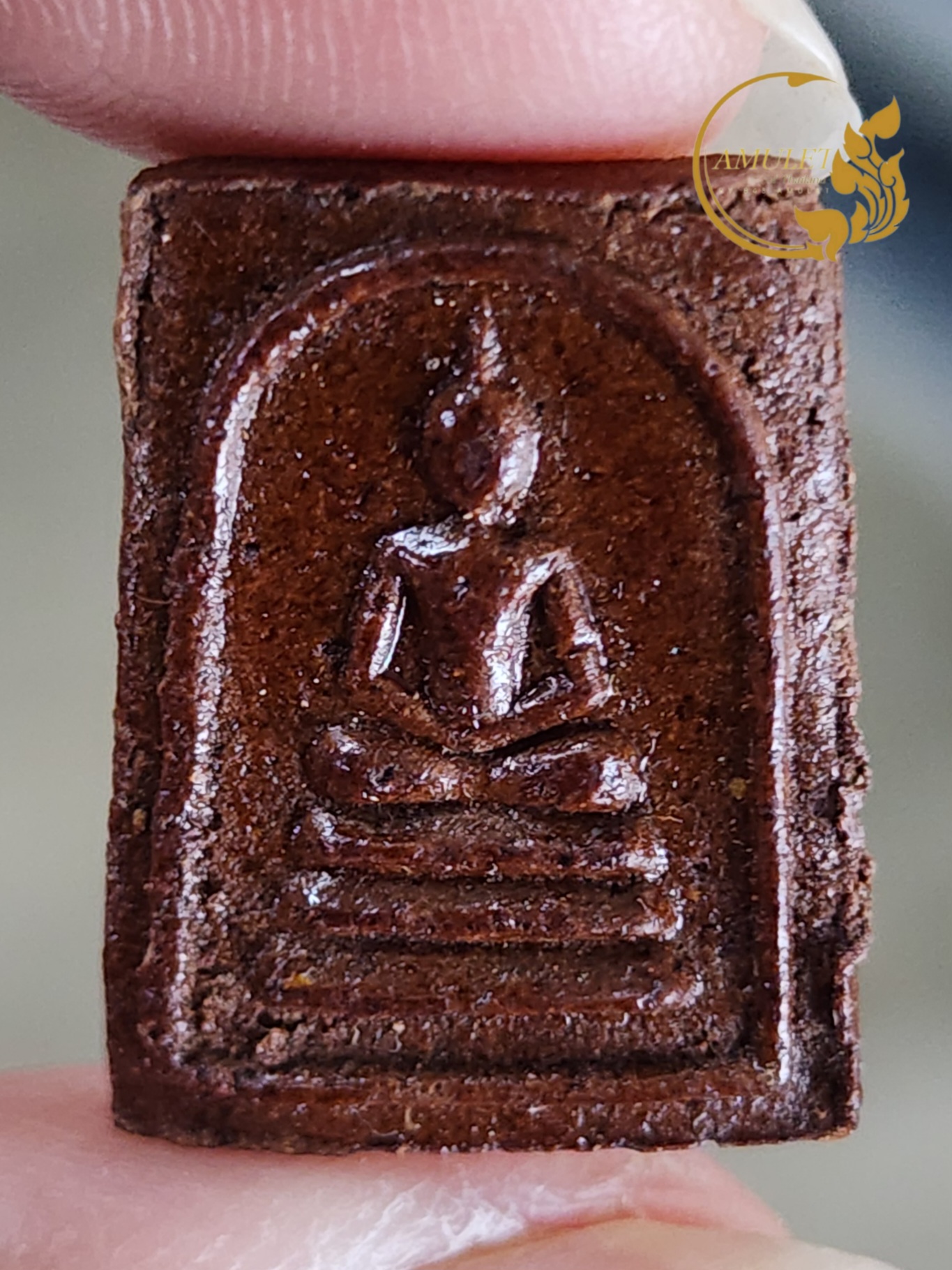 สมเด็จคะแนน เนื้อชานหมาก หลวงปู่ขาว อนาลโย ปี 2516 วัดถ้ำกลองเพล จังหวัดอุดรธานี