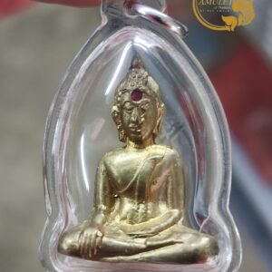 กริ่งหลวงพ่อพระใส รุ่นแรก ปี 2505 พิมพ์หน้านาง บล็อกแตก วัดโพธิ์ชัย จังหวัดหนองคาย