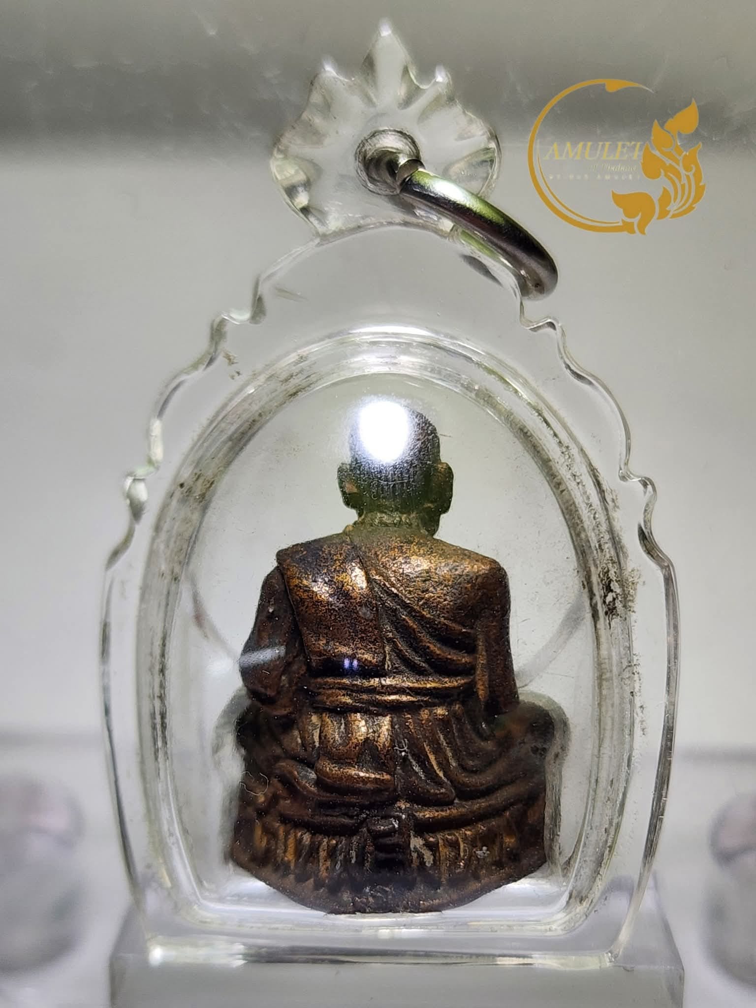 รูปหล่อหลวงปู่เครื่อง ธัมมจาโร รุ่น 4 วัดเทพสิงหาร จังหวัดอุดรธานี - Image 2