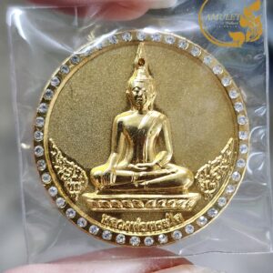 เหรียญแช่น้ำมนต์ หลวงพ่อพระใส ปี 2552 วัดโพธิ์ชัย จังหวัดหนองคาย