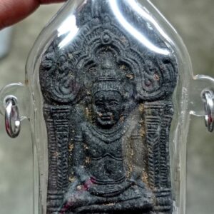 พระผงยอดขุนพล เลี่ยมกันน้ำ3ห่วง หลวงพ่อเจริญ ฐานยุตโต วัดโนนสว่าง จังหวัดอุดรธานี