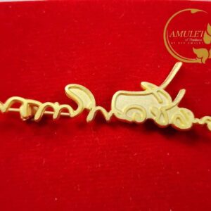 เข็มกลัดลายเซ็นทอง หลวงพ่อเจริญ ฐานยุตโต วัดโนนสว่าง จังหวัดอุดรธานี