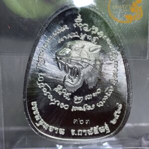 Alternative view of พระปิดตาหลังเสือ รุ่นแรก ปี 2568 หลวงปู่ศิลา ศิริจันโท วัดสวนธรรมอุทยาน จังหวัดกาฬสินธุ์