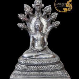 พระบูชาหลวงพ่อนาค ปี 2555 เนื้อเงินยวง วัดโพธิ์ชัยศรี จังหวัดอุดรธานี