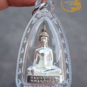 รูปหล่อพระเจ้ายอดคำทิพย์ เนื้อเงิน ปี 2561 หลวงพ่อเจริญ วัดโนนสว่าง อุดรธานี