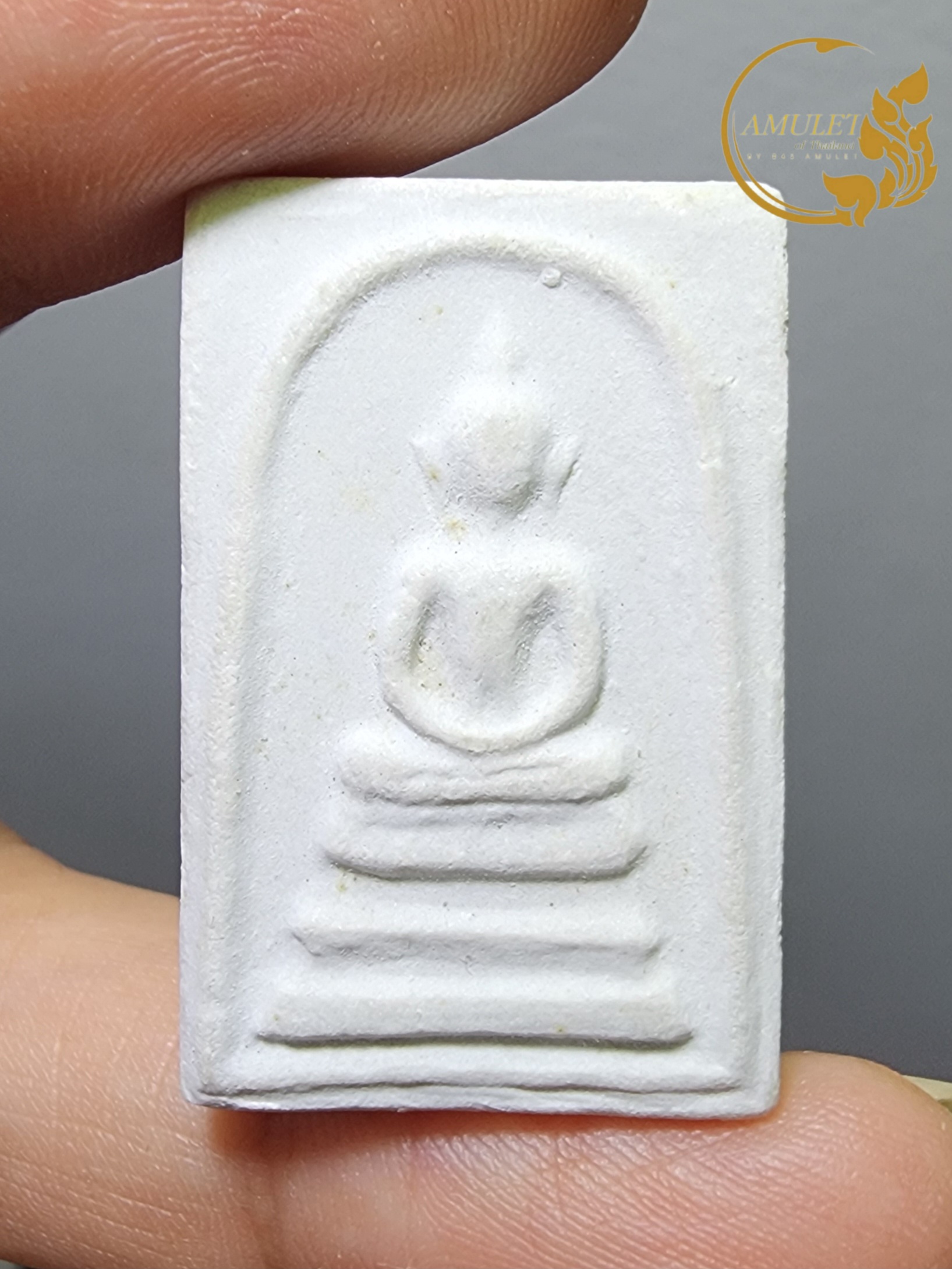 พระสมเด็จบางขุนพรม ปี 2531 เนื้อผง พิมพ์เกศบัวตูม วัดบางขุนพรหม กรุงเทพพมหานคร