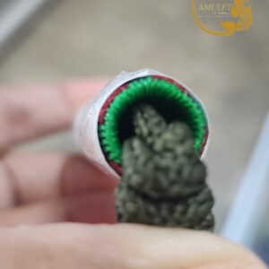 Alternative view of ตะกรุดทองแดง ปี 2542 พร้อมถัก หลวงพ่อเจริญ ฐานยุตโต วัดโนนสว่าง จังหวัดอุดรธานี